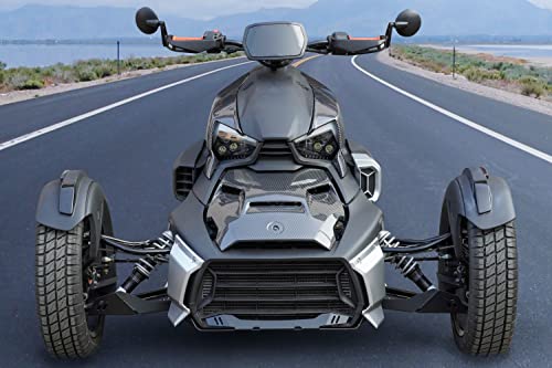 SAUTVS Carbon Fiber Style Hood Panel for Can-Am Ryker