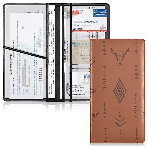 Car Registration and Insurance Card Holder, Boho Style