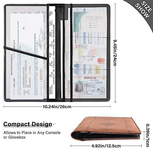 Car Registration and Insurance Card Holder, Boho Style