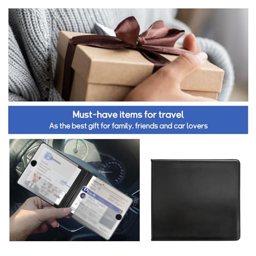 Dickno Car Registration and Insurance Holder, Auto Card Organizer