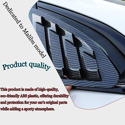 Chevrolet Malibu 2016-2023 Rear Side Window Louvers