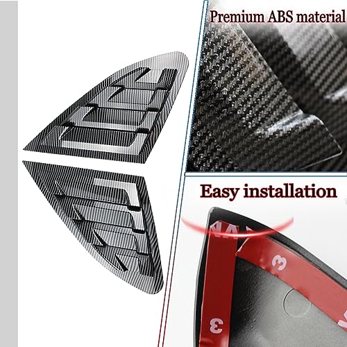 Chevrolet Malibu 2016-2023 Rear Side Window Louvers