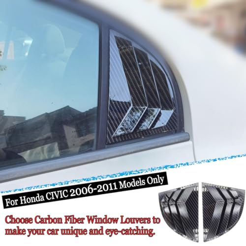 Honda Civic 2006-2011 Rear Side Window Louvers Cover