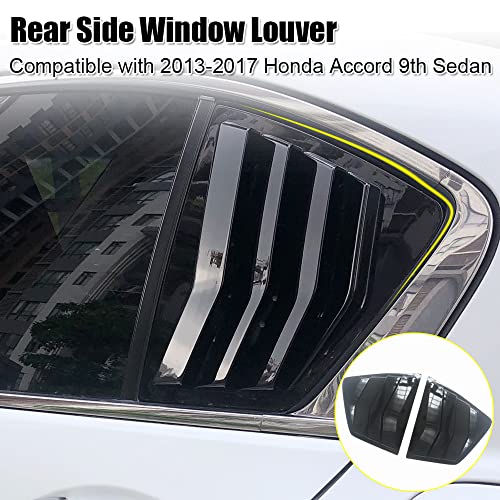 Honda Accord 9th Gen Rear Side Window Louvers