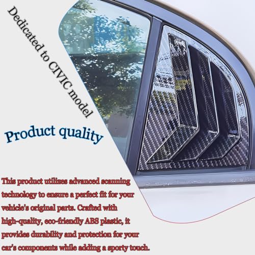 Honda Civic 2006-2011 Rear Side Window Louvers Cover