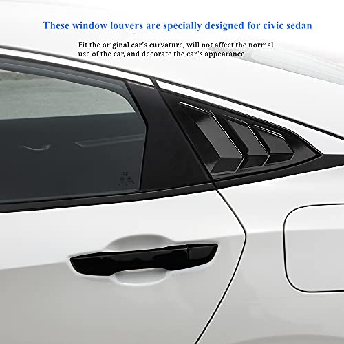 Honda Civic Sedan Sport Style Rear Window Louvers