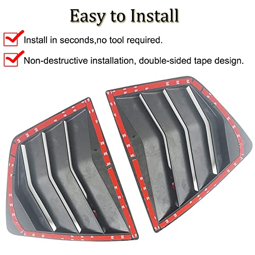 Honda Accord 9th Gen Rear Side Window Louvers