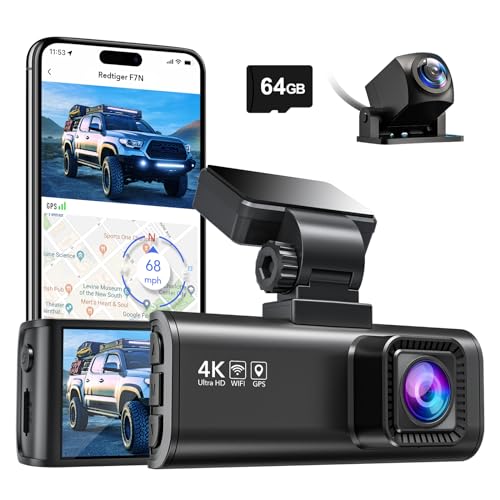 REDTIGER Front Rear 4K/2.5K Dash Cam
