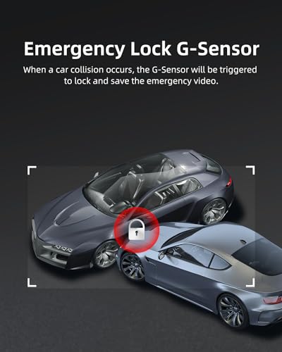 Dual Front and Inside Car Dash Cam, WiFi, G-Sensor