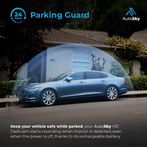 AutoSky Dual Dash Cam - Full HD, 32GB Memory