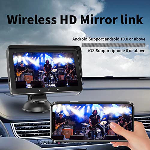 7" Wireless Car Stereo with Apple CarPlay & Android Auto