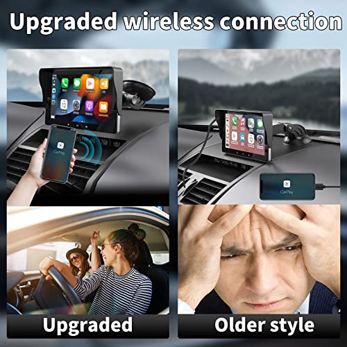 7" Wireless Car Stereo with Apple CarPlay & Android Auto