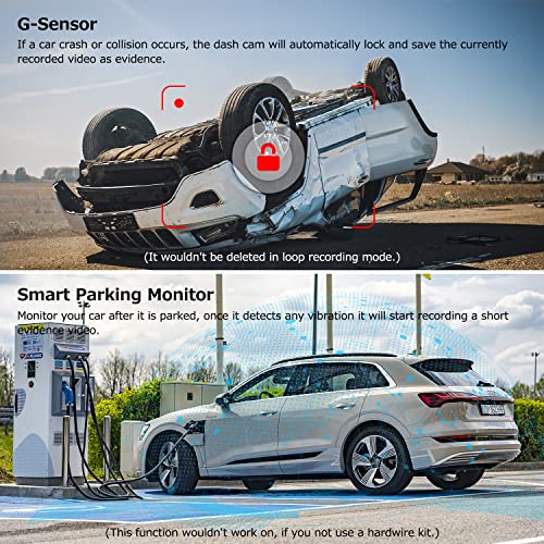 SPADE Dual Dash Cam, Front and Rear, 1296P