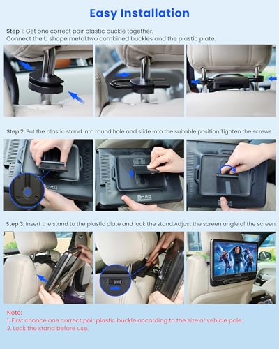 12" Headrest Video Player for Car with HDMI