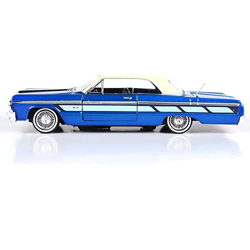 1964 Chevy Impala Lowrider Diecast Car Candy Blue