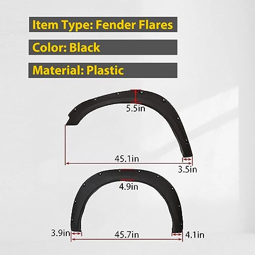Dodge Ram 1500 Fender Flares - Front & Rear