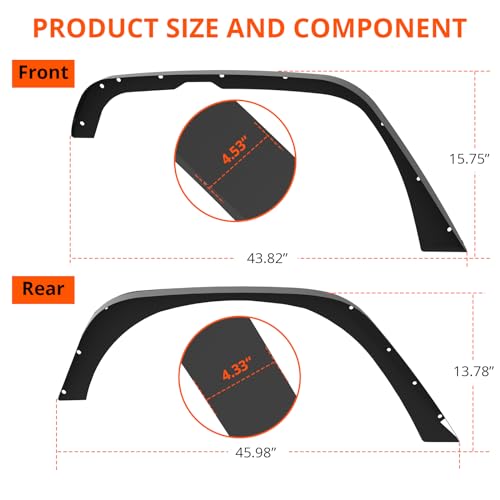 Jeep Wrangler JK Off-Road Fender Flares - Set of 4