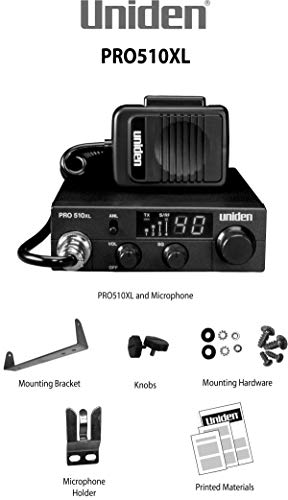 Uniden PRO510XL CB Radio: Compact Design, Backlit Display