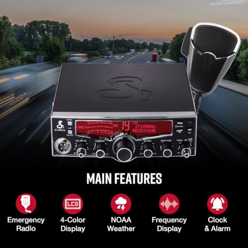 Cobra Professional CB Radio - 4-Color LCD