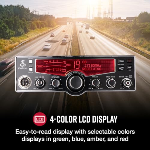 Cobra Professional CB Radio - 4-Color LCD
