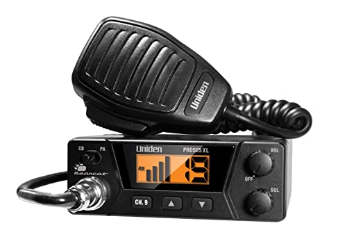 Compact Uniden CB Radio with Public Address - Black