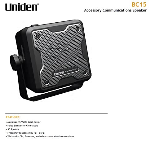 Uniden 15-Watt External Communications Speaker for Car Accessories
