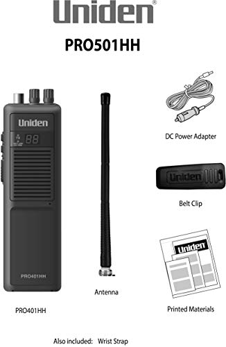Uniden PRO501HH Portable CB Radio with LCD Display