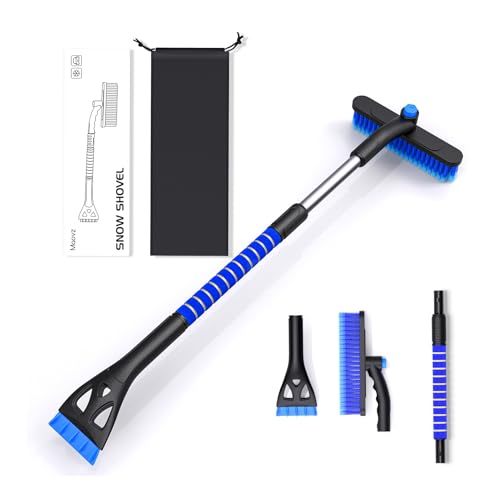 Universal 36" Detachable Ice Scraper, Extendable Snow Brush