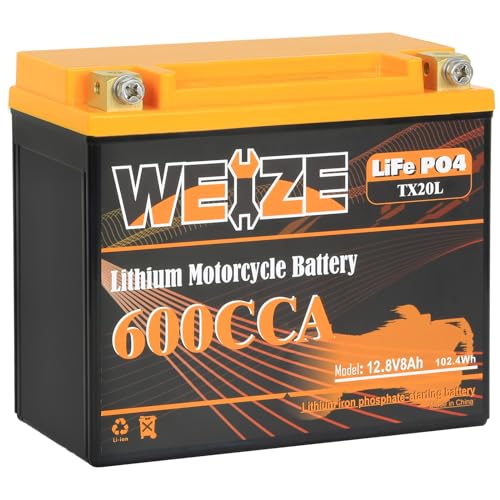 Weize Lithium YTX20L-BS 12V 8AH Motorcycle Battery