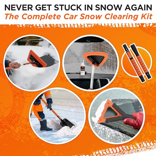 Winter Car Kit with 55" Snow Brush & Ice Scraper