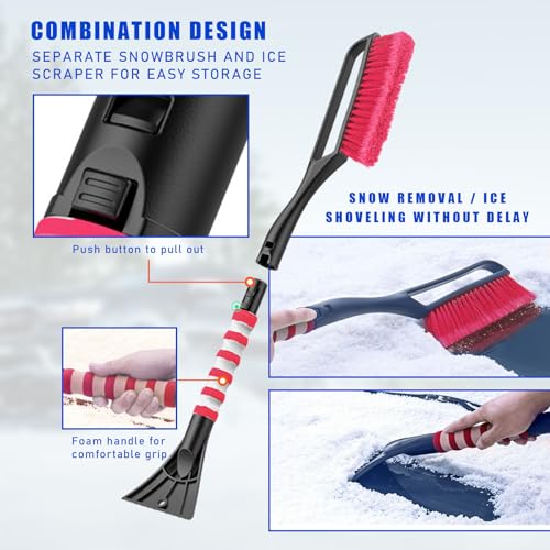 27'' Ice Car Snow Brush and Scraper Set