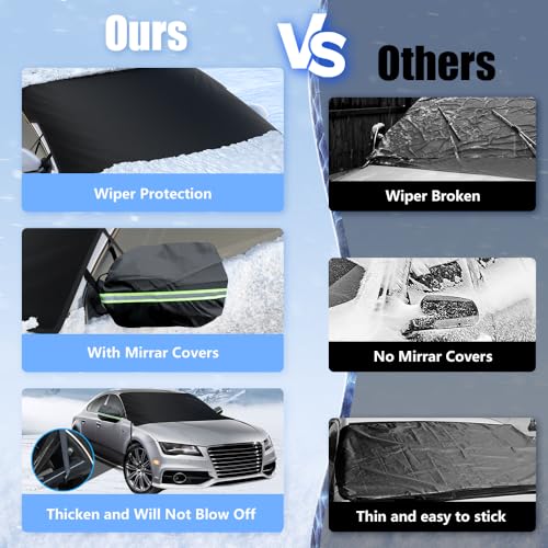 Sompaty Car Windshield Cover for Ice, Snow & UV