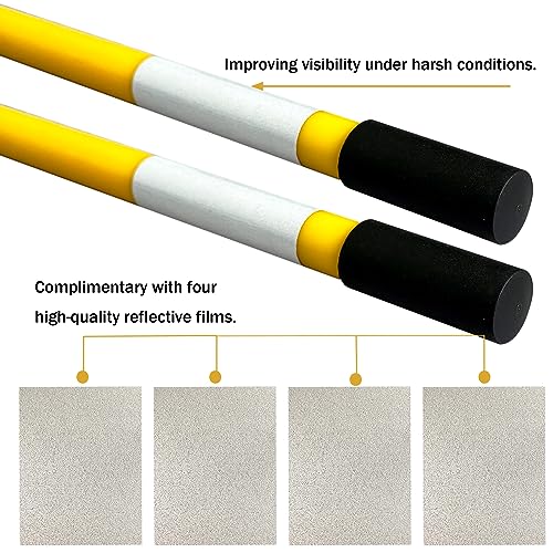 24'' Vertical Snow Plow Blade Markers - Yellow