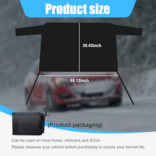 Augeny Car Rear Windshield Cover with Side Mirror Cover