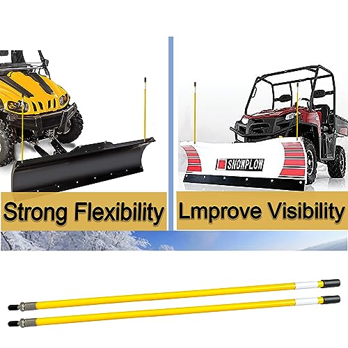 24'' Vertical Snow Plow Blade Markers - Yellow
