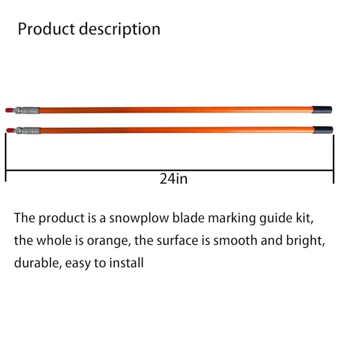 SEASAIL 24" Orange Snow Plow Blade Marker Kit