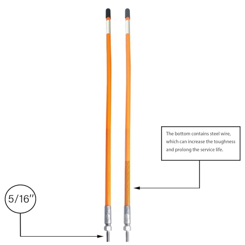 SEASAIL 24" Orange Snow Plow Blade Marker Kit