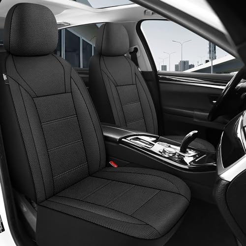 Breathable Car Seat Covers, 2 Front Set, Universal Fit
