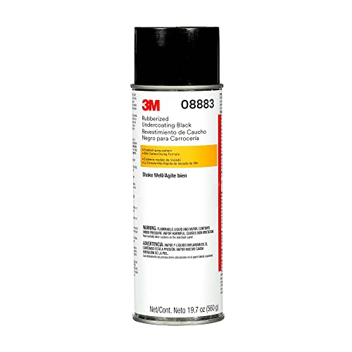 3M Black Rubberized Undercoating Spray for Automotive 19.7oz