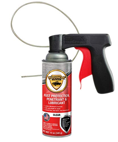 Clear straw woolwax undercoating kit spray can automotive