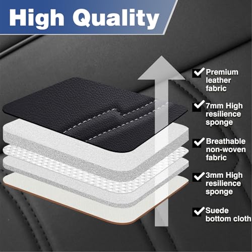 FONESO Premium PU Leather Car Seat Covers, 1 Pack