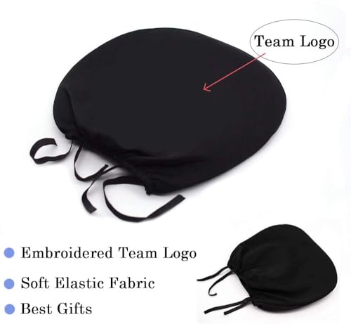 Las Vegas Black Embroidered Auto Seat Covers & Headrests