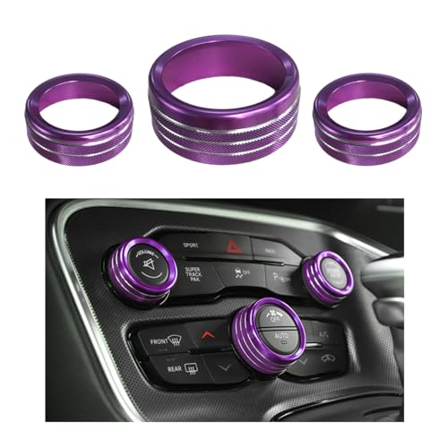 Purple Metal Ignition Button Cover for Challenger Charger