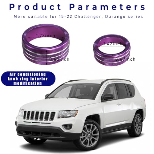 Purple Metal Ignition Button Cover for Challenger Charger