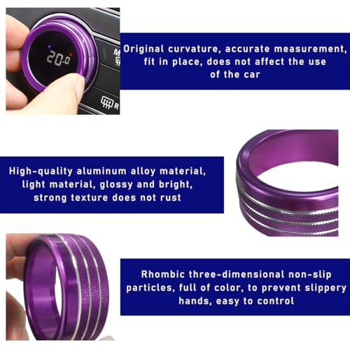 Purple Metal Ignition Button Cover for Challenger Charger