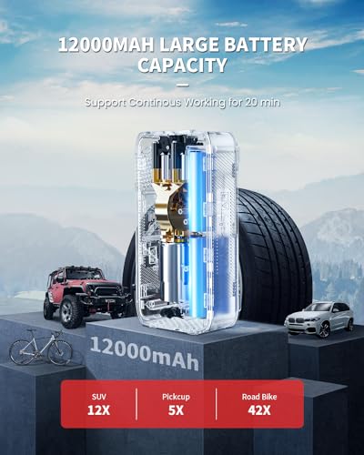 LASFIT AIR TK1 Portable 12V Tire Inflator Compressor