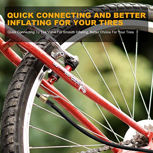 Brass Locking Tire Air Chuck Adapter with Valve Thread