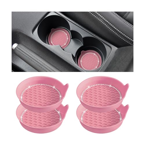 Bling Car Cup Holder Coaster 4 Pack Rhinestone