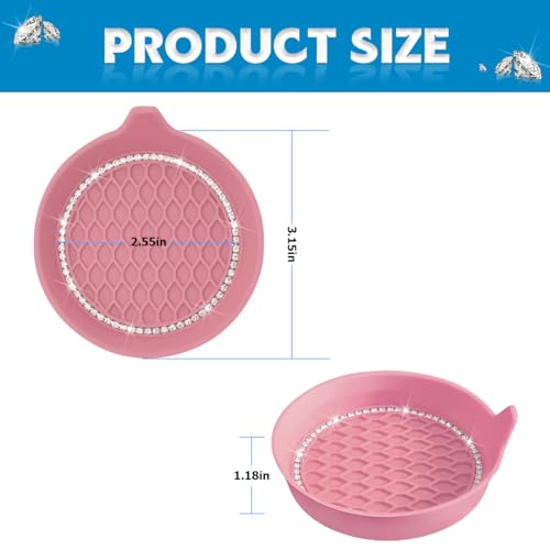 Bling Car Cup Holder Coaster 4 Pack Rhinestone