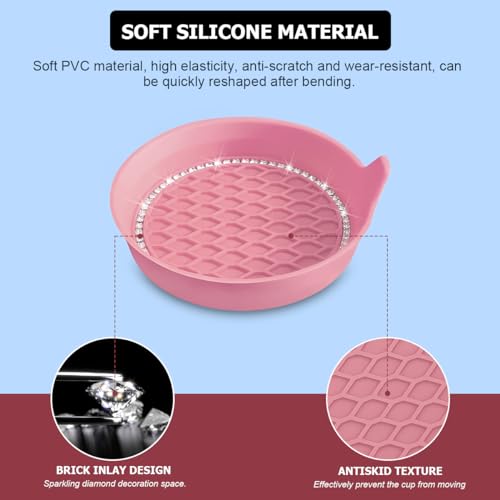 Bling Car Cup Holder Coaster 4 Pack Rhinestone